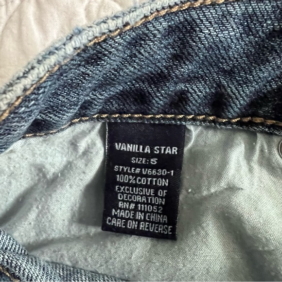 SOLD Vanilla Star jeans mini skirt - Picture 6 of 6